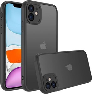 iPhone 11 ケース iphone 11 ケース スマホカバー 耐衝撃 指紋防止 滑り止め マット半透明 黄ばみなし レンズ