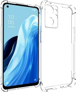 SMPURF ケース OPPO Reno9 A / Reno7 A 用 耐衝撃 カバー ストラップホール クリア 衝撃吸収ポケット