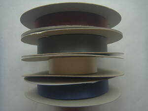 【新品即決】シルク両面サテンリボンテープ4色4反セット・S-20　装飾・付属品・アパレル資材