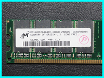 Micron MT16VDDT6464AY-40BGB PC3200 DDR400 512MB_画像3