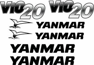 YANMAR VIO 20＊ヤンマーVIO 20＊ユンボ＊ミニユンボ＊ミニバックホー＊油圧ショベル＊カッティングステッカーシール デカル