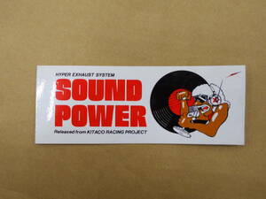 当時物／未使用　SOUND　POWER　キタコ　KITACO　ステッカー　1枚　クリックポスト　サウンドパワー