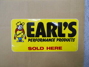 長期保管品　未使用　アールズ　EARL'S　ステッカー　中　黄色背景　SOLD　HERE　クリックポスト
