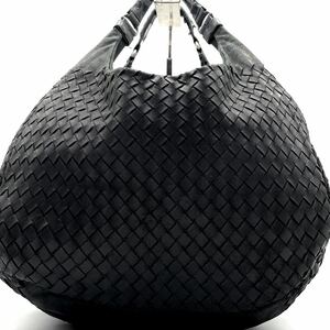 1円～【定番モデル】BOTTEGA VENETA ボッテガヴェネタ ハンドバッグ ショルダーバッグ カンパーナ ホーボー イントレチャート ブラック 黒