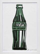 アンディ・ウォーホル 証明書 シルク 直筆サイン「Coca-Cola bottle　6/200」真作_画像2