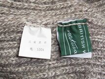 ★美品★ 90s 英国製 BRITISH WOOL NATURALLY 本革パッチ ウール ニット セーター sizeL ナチュラル ★古着 コマンド 厚手 ビンテージ_画像5