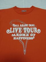 ★美品★ 今井麻美 Aroma of happiness ライブ ツアー Tシャツ sizeL オレンジ ★古着 ARTERY VEIN アイドルマスター 如月千早 グッズ_画像3