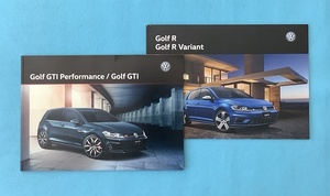 Golf/ゴルフ GTI Performance/パフォーマンス Golf GTI Golf R/Golf R Variant/バリアント 7型 フォルクスワーゲン VW カタログ2冊セット
