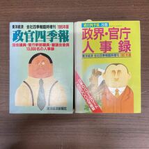 政官四季報 1985年 政界・官庁 人事録 1987・1989～1991年 まとめ売り/古本/未清掃未検品/状態はお写真でご確認下さい/NCで/株価/政治学_画像5