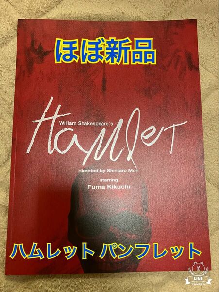 【ほぼ新品】舞台ハムレット パンフレット 2019年 菊池風磨