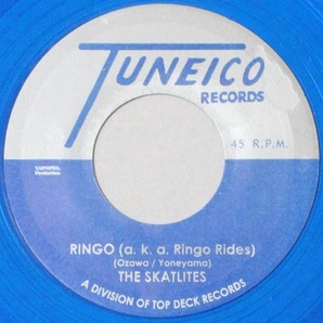 THE SKATALITES RINGO 7インチ スカタライツ カラー 青 TUNEICO TOPDECK リンゴ追分 レコード スカ ロックステディ 美空ひばり Rides 新品の画像1