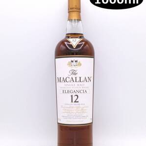 【全国送料無料】The MACALLAN 12years old ELEGANCIA SINGLE HIGHLAND SCOTCH WHISKY 40度 1000ml【マッカラン 12年 エレガンシア】】