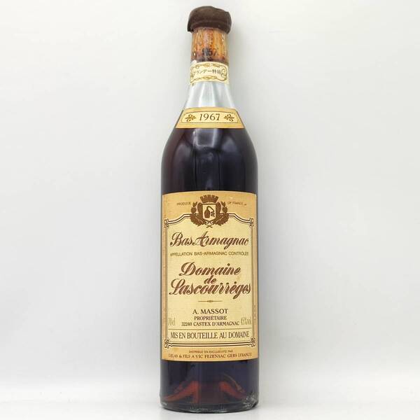 【全国送料無料】特級 Bas Armagnac Domaine de Lascourreges 1967 45度 700ml【mise en bouteille au Domaine en September 1982】