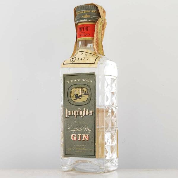 【全国送料無料】NICHOLSON'S Lamplighter English Dry GIN　47度　48ml【ニコルソン ランプライター イングリッシュ ドライ ジン】