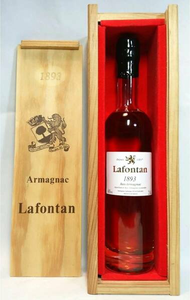 【全国送料無料】Lafontan 1893 Bas Armagnac　40度　200ml　木箱入り 【ラフォンタン ヴィンテージ アルマニャック】