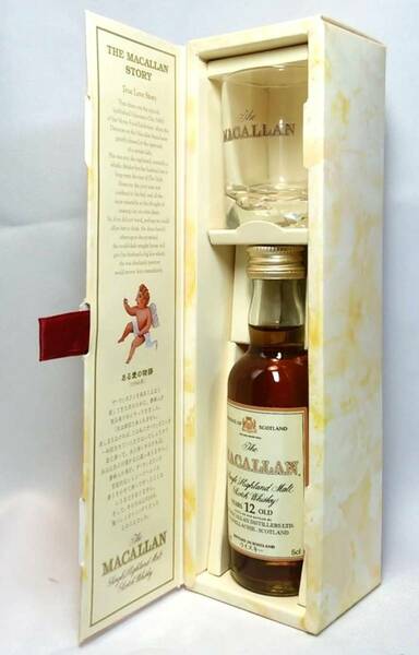【全国送料無料】The MACALLAN 12years old Single Highland Malt Scotch Whisky　43度 50ｍl【ザ マッカラン 12年 ショットグラスセット】