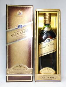 【全国送料無料】Johnnie Walker GOLD LABEL 15years old Scotch Whisky ジョニーウォーカー ゴールドラベル15年 43度 750ml