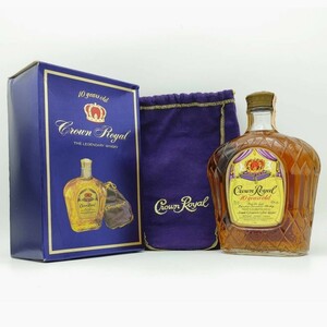 【全国送料無料】特級 Crown Royal 10years old Fine De Luxe Canadian Whisky　40度　750ml【クラウン ローヤル 10年 カナディアン 1977】