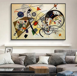 G3121 ワシリー カンディンスキー Wassily Kandinsky キャンバスアートポスター 50×70cm イラストインテリア 雑貨 海外製 枠なし