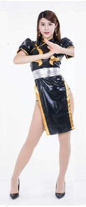  lustre metallic Street Fighter spring beauty manner cosplay black color LL size 