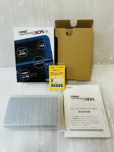 ★新品に近い　動作良好　任天堂 Nintendo New3DSLL Newニンテンドー3DS LL メタリックブルー 箱説明書付き　完品　超美品　送料無料★