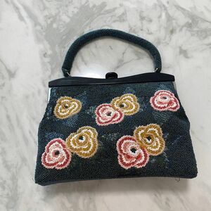 未使用！ビーズ刺繍ハンドバッグ 和装小物