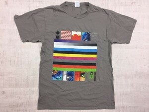 ポート&カンパニー PORT&COMPANY オールド レトロ 古着 デザイン アート グラフィックプリント 半袖Tシャツ メンズ M グレー