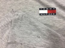 トミーヒルフィガー TOMMY HILFIGER レトロ オールド USA製 アメカジ 半袖Tシャツ メンズ コットン100% FREE グレー_画像3