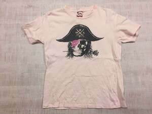  Beams BEAMSs map SMAP Johnny's Skull short sleeves T-shirt cut and sewn men's M pink 