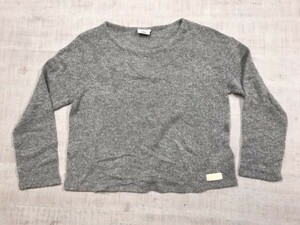 ダナキャラン DKNY Donna Karan レトロ モード 古着 薄手 ざっくり ニット セーター レディース M グレー