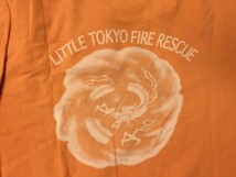FIRE FIGHTERS RESCUE SQUAD レスキュースクワッド アメカジ 半袖Tシャツ カットソー メンズ M オレンジ_画像3