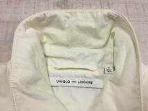 ユニクロ アンド ルメール UNIQLO AND LEMAIRE モード ストリート 裾ドローコード ボタン ブルゾン ジャケット メンズ コットン100% M 白_画像2