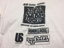 レア 2001年 北京DUCK NIGHT MINOR LEAGUE マイナーリーグ UP HOLD アップホールド UNDER SIEGE バンドTシャツ メンズ M 白_画像3