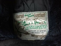 ラングラー Wrangler オールド レトロ古着 アメカジ アウトドア ミリタリー ユーズド感 パーカー 中綿フライトジャケット メンズ 厚手 M 黒_画像2