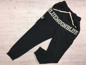  Blue Moon Blue BLUE MOON BLUE American Casual Surf Street Y2K 00's old clothes Easy sweat pants lady's cotton mixing F black 