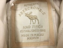 アバクロンビー＆フィッチ Abercrombie&Fitch Y2K 00s せレブ ギャル古着 ダブルジップ ジップアップ スウェット パーカー レディース M 白_画像2