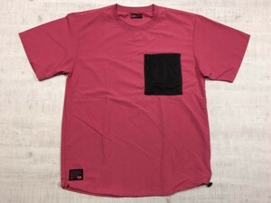 ファインドアウト Find-Out ワークマン ポケT 半袖Tシャツ メンズ メッシュポケット サイドファスナー アウトドア XL ピンク