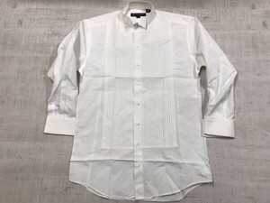 カナダ製 ヒッキーフリーマン HICKEY FREEMAN COLLECTION ブサム イカ胸 ウイングカラー長袖ドレスシャツ メンズ 15-32 白