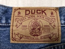 ダック DUCK TRES MODE POUR VOUS アメカジ レトロ オールド テーパード デニム ジーンズ パンツ ボトムス レディース コットン100% 40 青_画像2