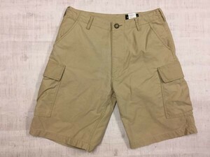 エディーバウアー Eddie Bauer アメカジ アウトドア ミリタリー ハーフ ショート カーゴパンツ ボトムス メンズ コットン100% 32 ベージュ