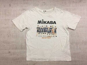 MIKASA ハイキュー ミカサ 排球 コラボ バレーボール コミック アニメ 半袖Tシャツ レディース M 白