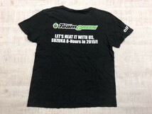 カワサキチームグリーン Kawasaki Team GREEN 2015 鈴鹿 半袖Tシャツ ロードレース オートバイ バイク グッズ メンズ M 黒_画像2