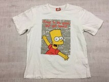 ウィゴー WEGO THE SIMPSONS シンプソンズ バート キャラクター 半袖Tシャツ カットソー メンズ M 白_画像1