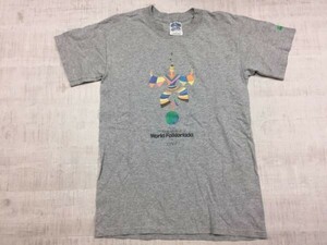 World Folkloriada 2000 UNITED COLORS OF BENETTON ベネトン 半袖Tシャツ カットソー メンズ S グレー GILDAN ギルダン製