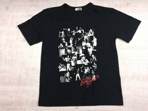 E.YAZAWA 矢沢永吉 ツアー グッズ 邦楽 ロック バンド 古着 フォトプリント 半袖Tシャツ カットソー メンズ 黒