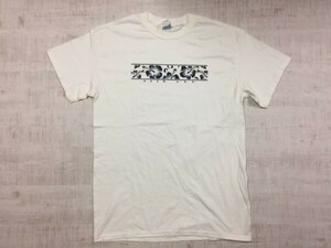 GILDAN ギルダン製 メンズ スーベニア グアム GUAM USA お土産 ハイビスカス 花柄 サーフ スケート 半袖Tシャツ M 白