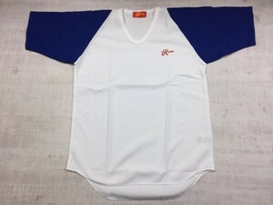 ローリングス Rawlings 野球 スポーツウェア 袋付き サーマル インナー半袖Tシャツ カットソー メンズ LL 白/青