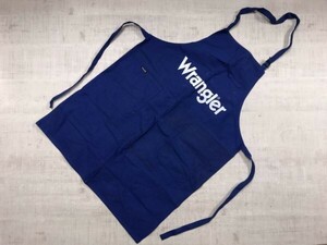 ラングラー Wrangler 古着小物 インテリア キッチン アメカジ ワーク ポケット キャンバス エプロン 男女兼用 コットン100% 青