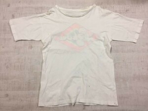 highole サーフ レトロ オールド 古着 90s ストリート 半袖Tシャツ カットソー メンズ バックプリント有 M 白