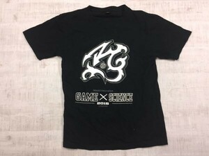 university of science and technology GAME × SCIENCE 2015 ゲーム グッズ フェス 半袖Tシャツ カットソー メンズ M 黒